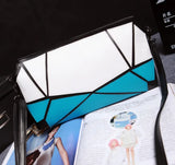 Casual Clutch Handbag Plaid PU Leather Shoulder Evening Bag