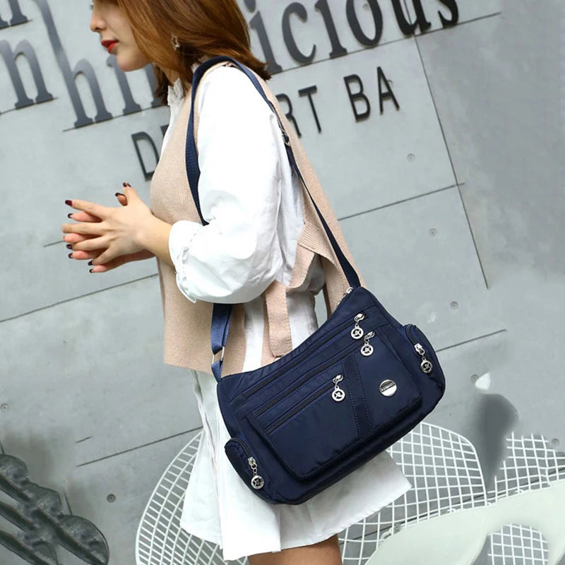 Casual Crossbody Shoulder Bag Women Nylon Waterproof Messenger Bags
