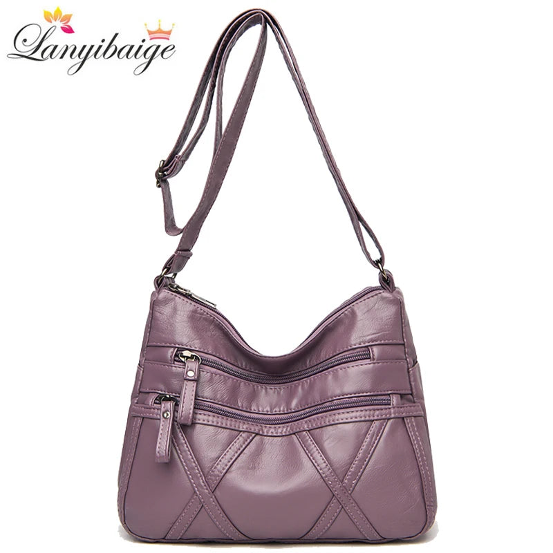 Casual Ladies Shoulder Bag Small Pu Leather Crossbody Bags For Women