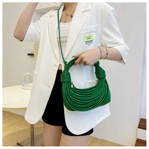 Casual Messenger Bag Woven Rope Knot Women's Version