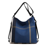 Casual Shoulder Travel Backpack Multifunctional Lattice Backpack Women's Bag