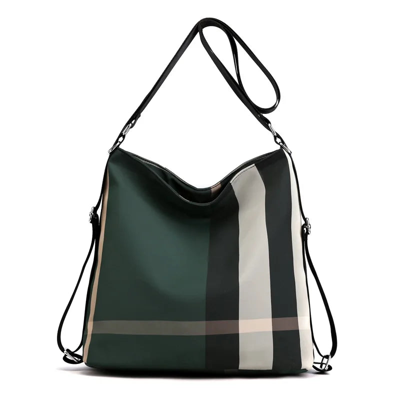 Casual Shoulder Travel Backpack Multifunctional Lattice Backpack Women's Bag