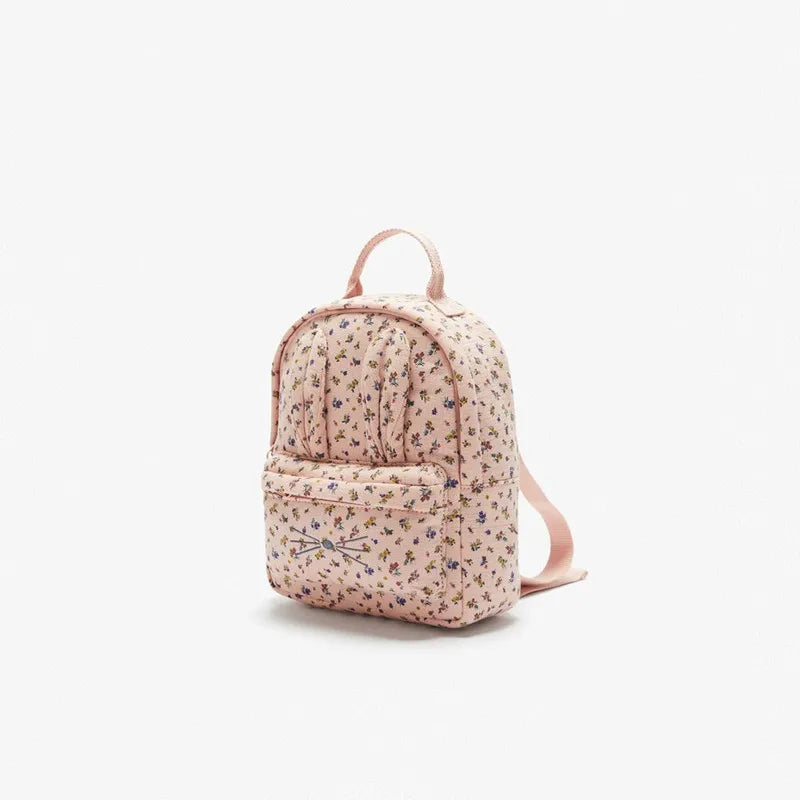 Cat Floral Fabric Backpack for Kids