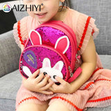 Cartoon Rabbit Ear Sequins Girls Backpack School Book Bag