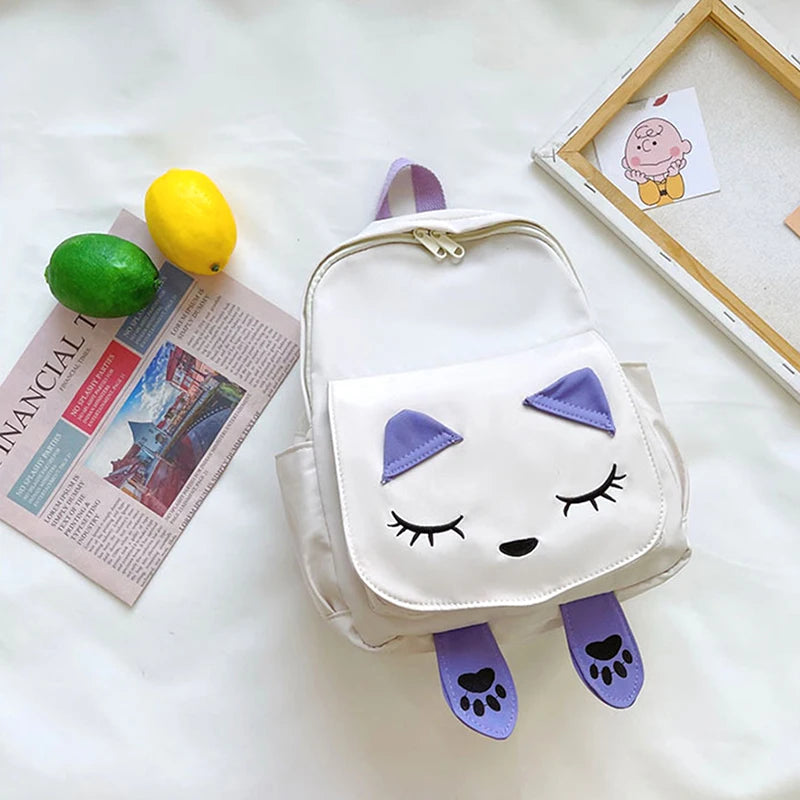 Cat Girl Backpack Pupil Kindergarten Kids Girls Boy Backpack Unisex Kid's Toy Ba
