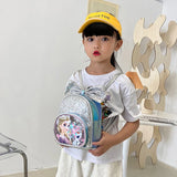 Cartoon Princess Kids Backpack Bow Sequins PU Bag