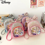 Cartoon Princess Kids Backpack Bow Sequins PU Bag