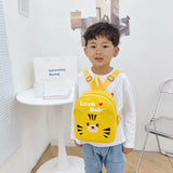 Girls' Cartoon Animal Canvas Pink Backpack