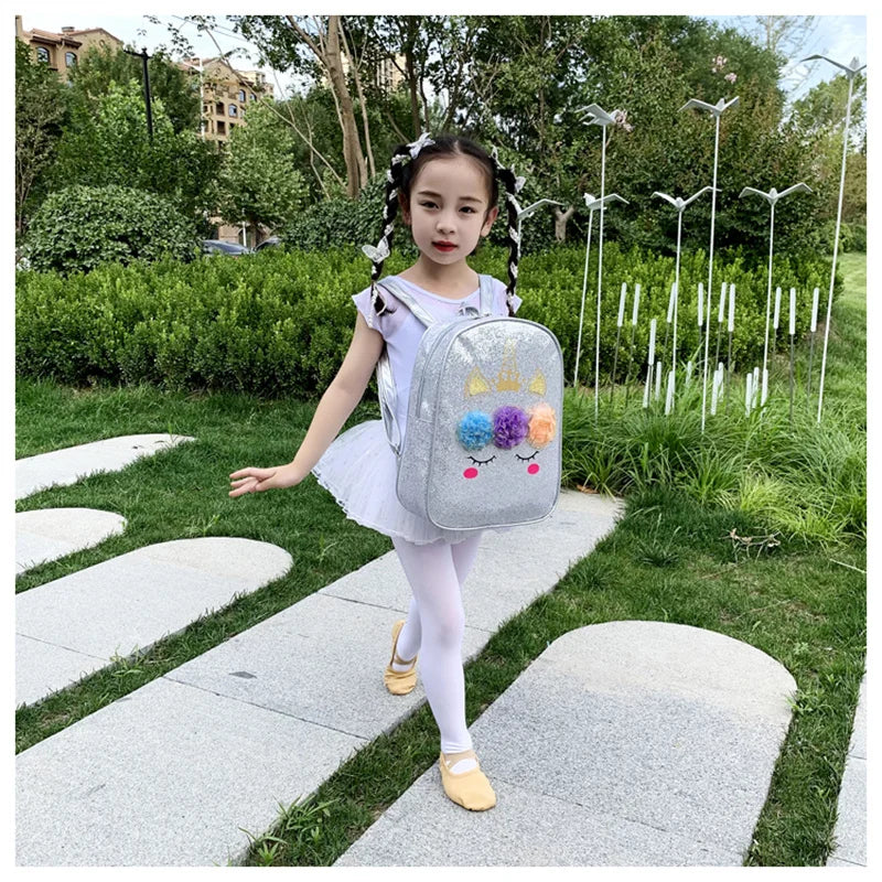 Kids Ballet Dance Shoes Garments Bag Girls Backpack