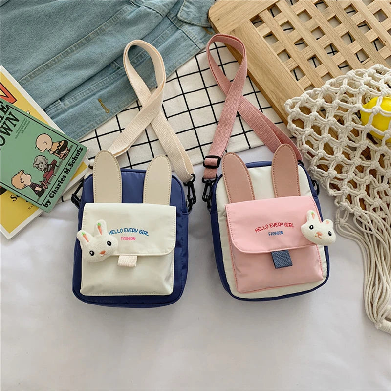 Cartoon Rabbit Messenger Bag for Women Girl Crossbody Shoulder Bag