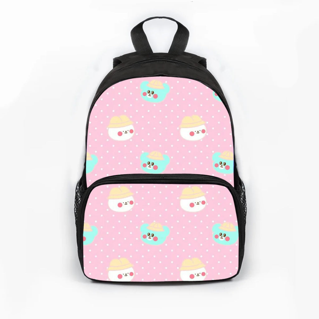 Cartoon Student Backpack Large Capacity Polyester Shoulders Bagpack