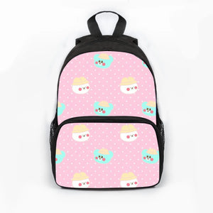 Cartoon Student Backpack Large Capacity Polyester Shoulders Bagpack