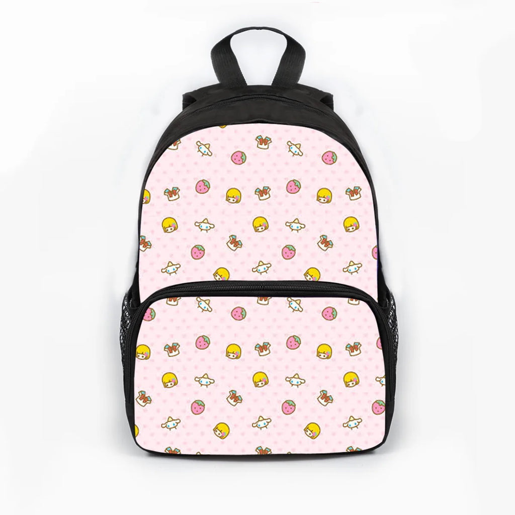 Cartoon Student Backpack Large Capacity Polyester Shoulders Bagpack
