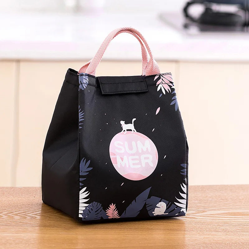 Cartoon Unicorn Lunch Bag Insulated Waterproof Tote Carry Picnic Bento P