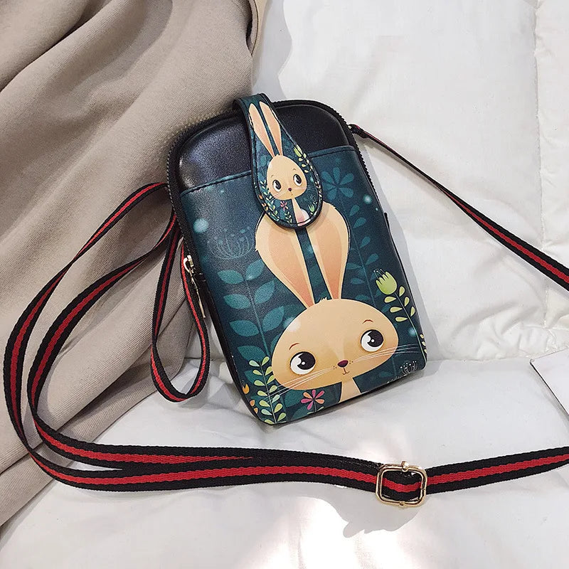 Women's Shoulder Bag Cartoon Phone Wallet Purse Handbag
