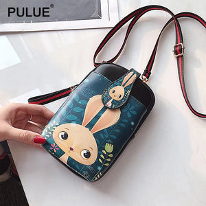 Women's Shoulder Bag Cartoon Phone Wallet Purse Handbag