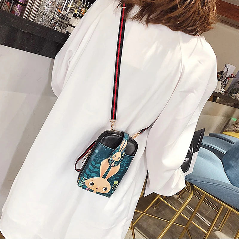 Women's Shoulder Bag Cartoon Phone Wallet Purse Handbag