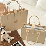 Large Capacity Travel Shoulder Shopping Bag Tote Cartoon Lunch Bag