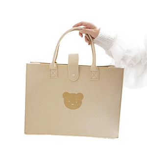 Large Capacity Travel Shoulder Shopping Bag Tote Cartoon Lunch Bag