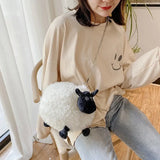 Ugly Lamb Plush Shoulder Bag Female