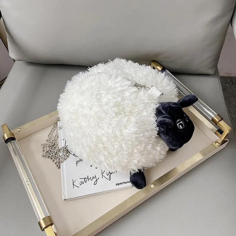 Ugly Lamb Plush Shoulder Bag Female
