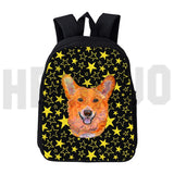Corgi Pembroke 3D Print Kids Backpack School Bag Boys Girls Bookbags Mochila