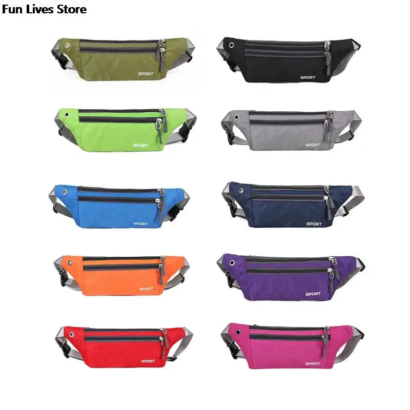 Waterproof Cycling Sports Waist Bag Fitness Running Shoulder Purse Gym Fanny Pac