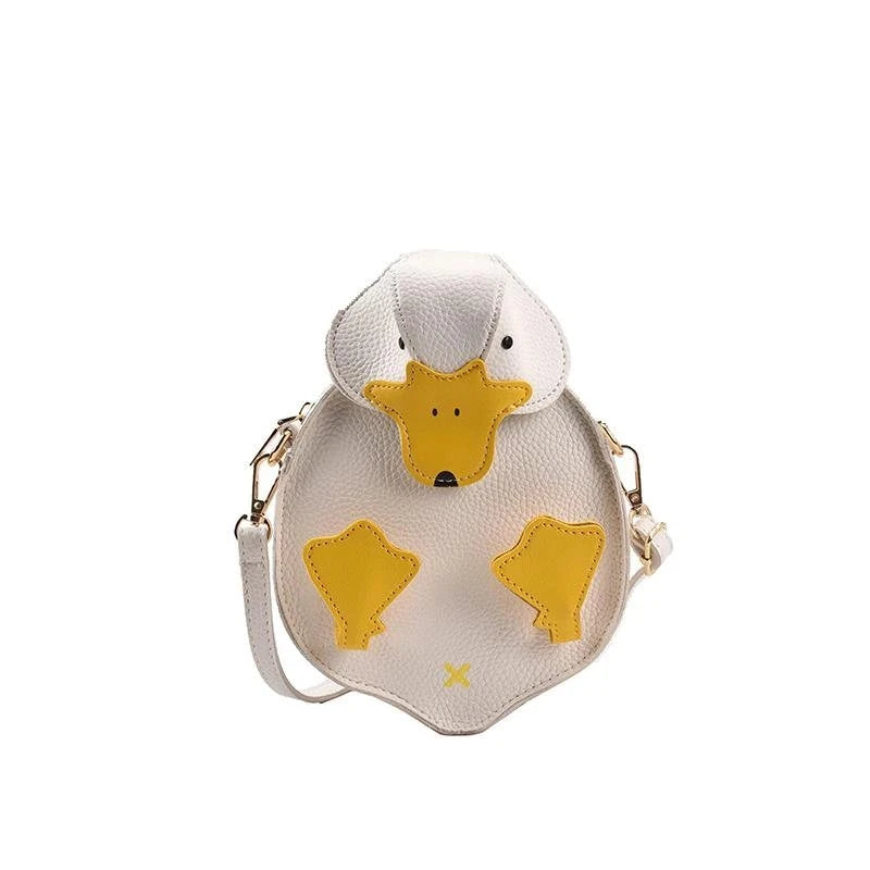 Cartoon Duck Shoulder Bag Small Crossbody Women Messenger Purses