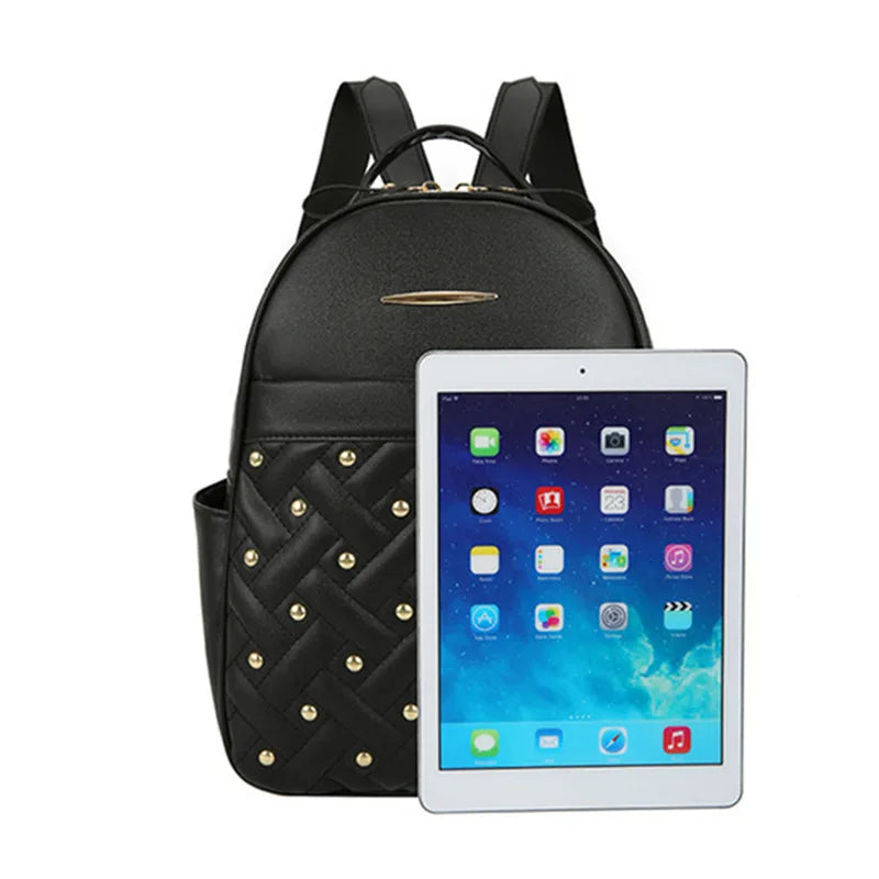 Women Leather Backpacks for Teenager Girls