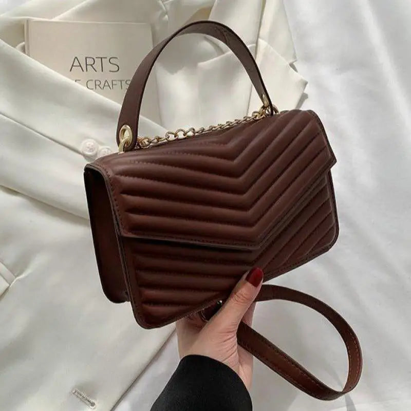 Women's Diamond Lattice Chain Shoulder Bag