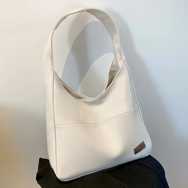 Large Capacity Shoulder Bag for Women Soft Pu Leather