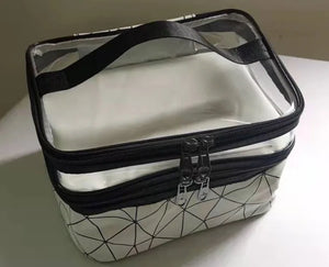 Double Layer Makeup Bag Portable Lady Makeup Artist Multi-functional Storage