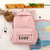 Embroidered Personalized Kids Rabbit Backpack Bag