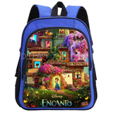 Encanto Backpack for Kids Cartoon School Bags Zip Knapsack Mochila Escolar