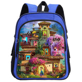 Encanto Backpack for Kids Cartoon School Bags Zip Knapsack Mochila Escolar