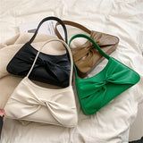 Bow Shoulder Bag Women Underarm Travel Handbag Purse Sac