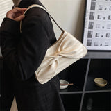 Bow Shoulder Bag Women Underarm Travel Handbag Purse Sac