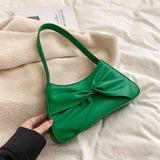 Bow Shoulder Bag Women Underarm Travel Handbag Purse Sac