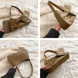 Bow Shoulder Bag Women Underarm Travel Handbag Purse Sac