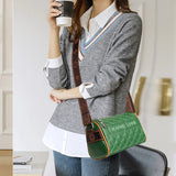Casual Leather Crossbody Bag for Women, Shoulder Messenger Handbag