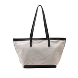 Large Capacity Canvas Tote Bag Foreign Style Shopper Bag