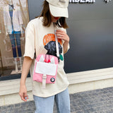 Cartoon Ladies Shoulder Bag Canvas Crossbody Bags Women's Casual Handbag