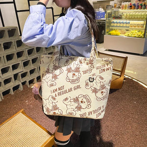 Cartoon Little Bear Shoulder Bag for Women
