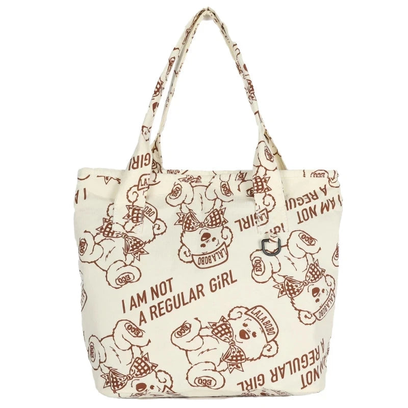Cartoon Little Bear Shoulder Bag for Women