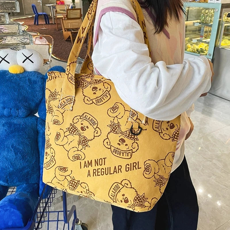 Cartoon Little Bear Shoulder Bag for Women