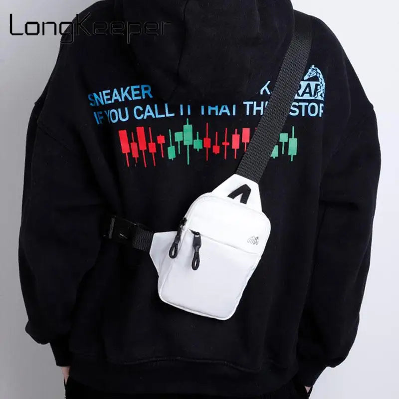 Men's Shoulder Chest Bag Outdoor Sport Waist Bag Travel Phone Pouch