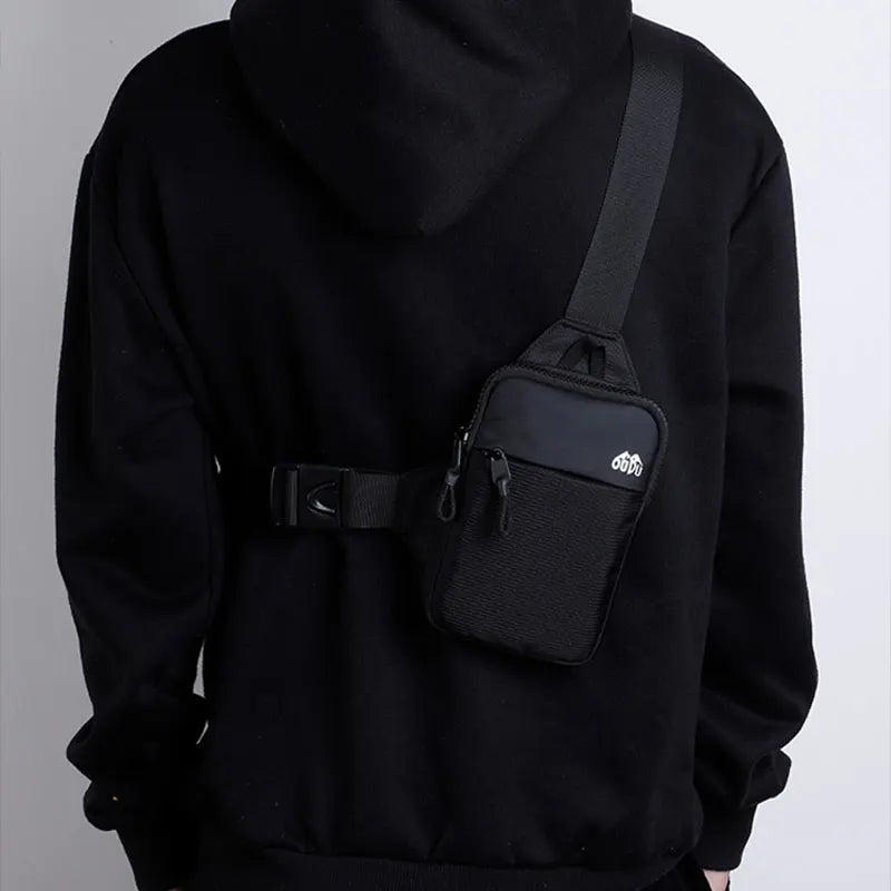 Men's Shoulder Chest Bag Outdoor Sport Waist Bag Travel Phone Pouch