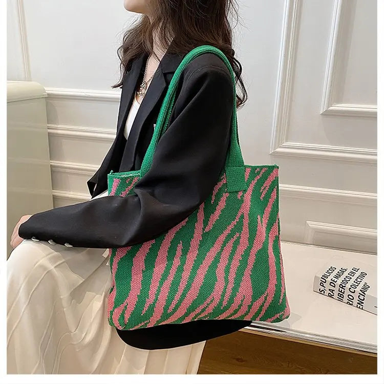 Casual Canvas Shoulder Bag for Women Summer Handbag