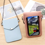 Cat Ear Decoration Touch Screen Messenger Phone Bag