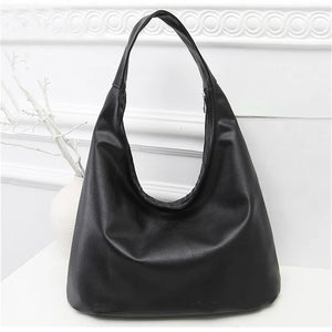 European PU Leather Handbag for Women - Wild Dumpling Shape Shoulder Bag